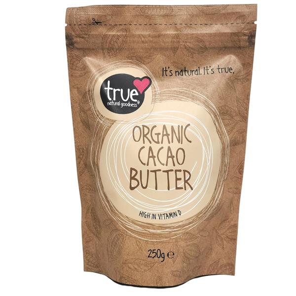 True Natural Goodness Organic Cacao Butter 250G - Horans Healthstore
