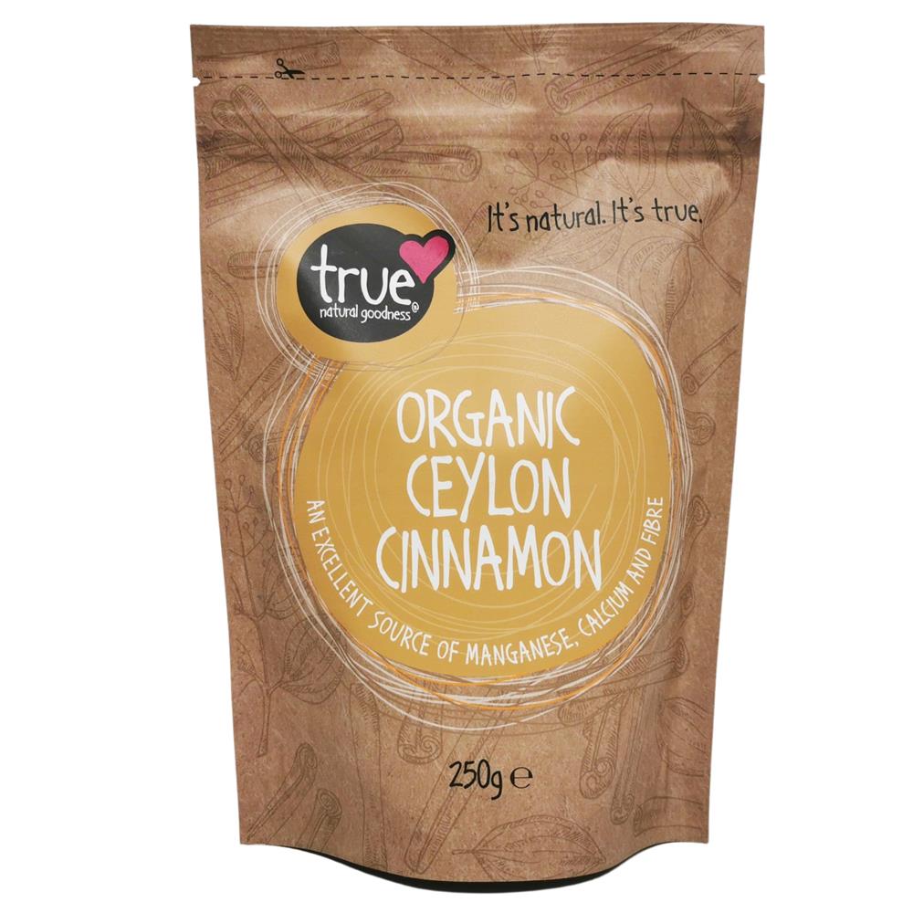 True Natural Goodness Organic Ceylon Cinnamon 250G - Horans Healthstore