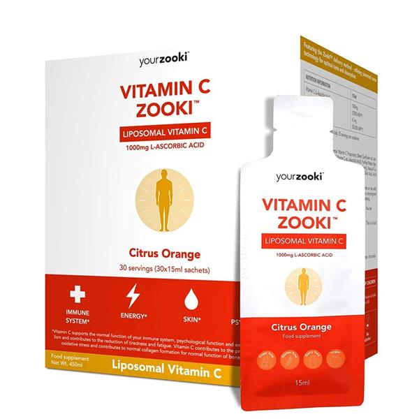 Vitamin C Yourzooki, Liposomal Vitamin C 30 Sachet Pk - Horans Healthstore