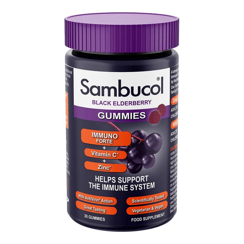 Sambucol Black Elderberry Immuno Forte Gummies 30s - Horans Healthstore