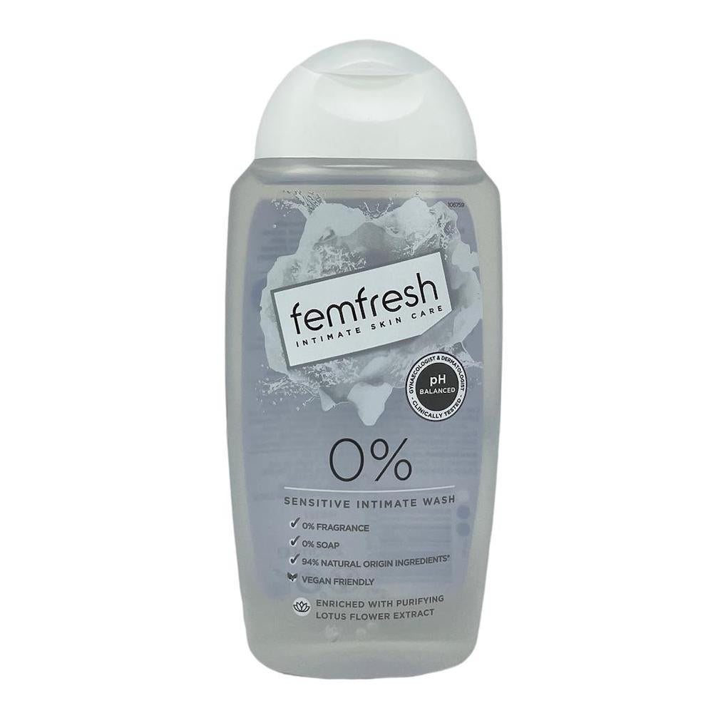 Femfresh 0% Sensitive Intimate Wash 250ml - Horans Healthstore