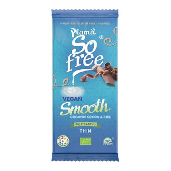 Plamil So Free Vegan Smooth Organic Rice Milk Chocolate 80g - Horans Healthstore