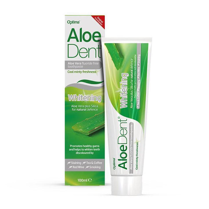 Aloe Dent Whitening Aloe Vera Toothpaste Flouride Free 100ml - Horans Healthstore