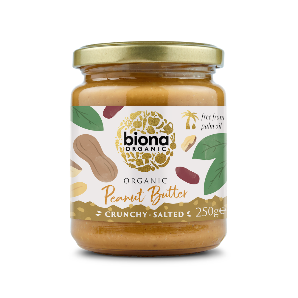 Biona Organic  Peanut Butter Crunchy – With Salt 250g