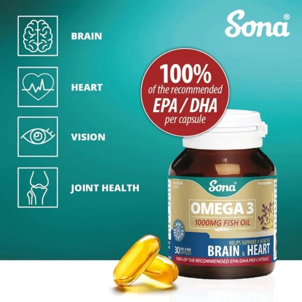 Sona Omega3 1000mg 30 Caps - Horans Healthstore