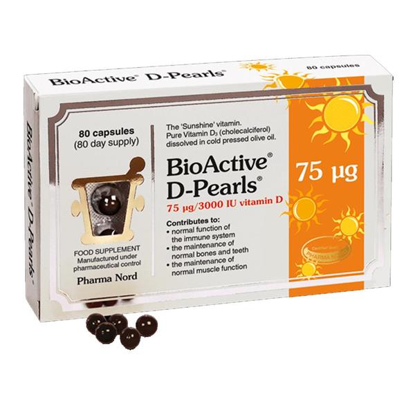 Pharmanord Bioactive D-pearls 75ug 80 Caps - Horans Healthstore