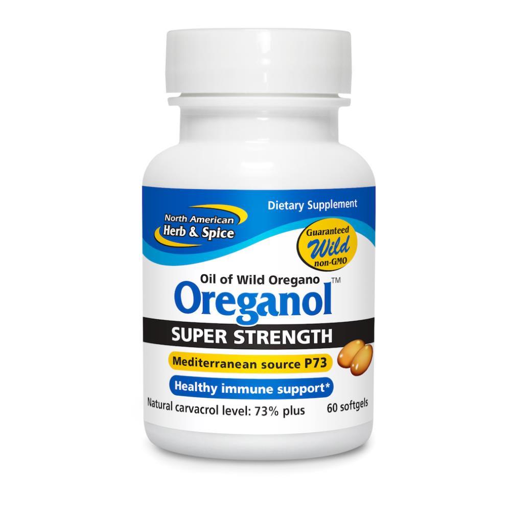 North American Herb And Spice Oreganol Super Strength Wild Oil Of Oregano Gel Caps 60s - Horans Healthstore