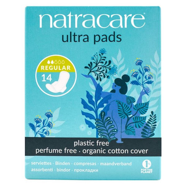 Natracare Natural Organic Ultra Pads With Wings 14 Normal - Horans Healthstore