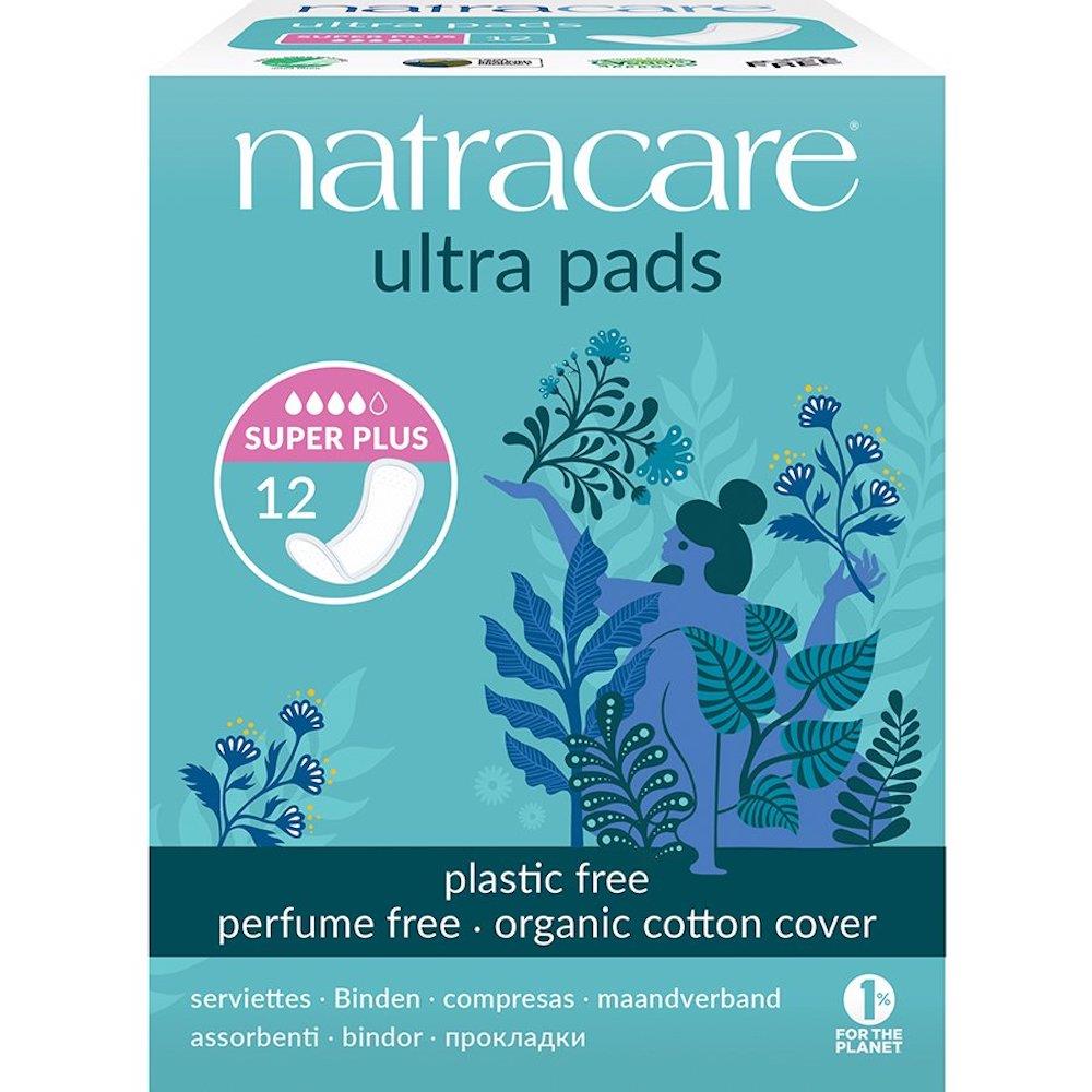 Natracare Ultra Pads Super Plus 12 - Horans Healthstore
