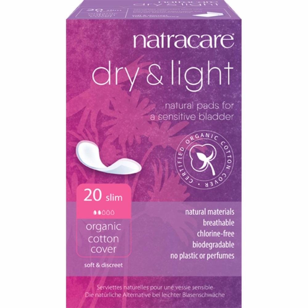 Natracare Organic Cotton Dry & Light Pads - Pack Of 20 - Horans Healthstore