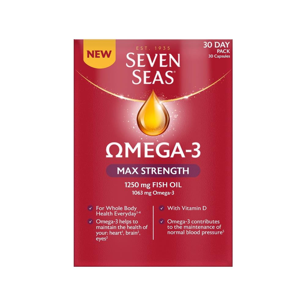 Seven Seas OMEGA-3 MAX STRENGTH 30 DAY PACK - Horans Healthstore