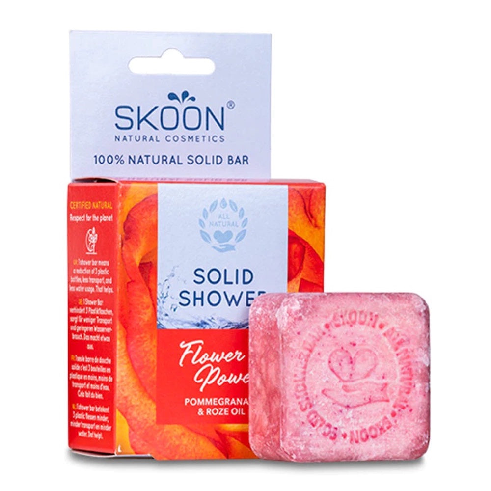 Skoon Solid Shower Bar - Flower Power 90g - Horans Healthstore