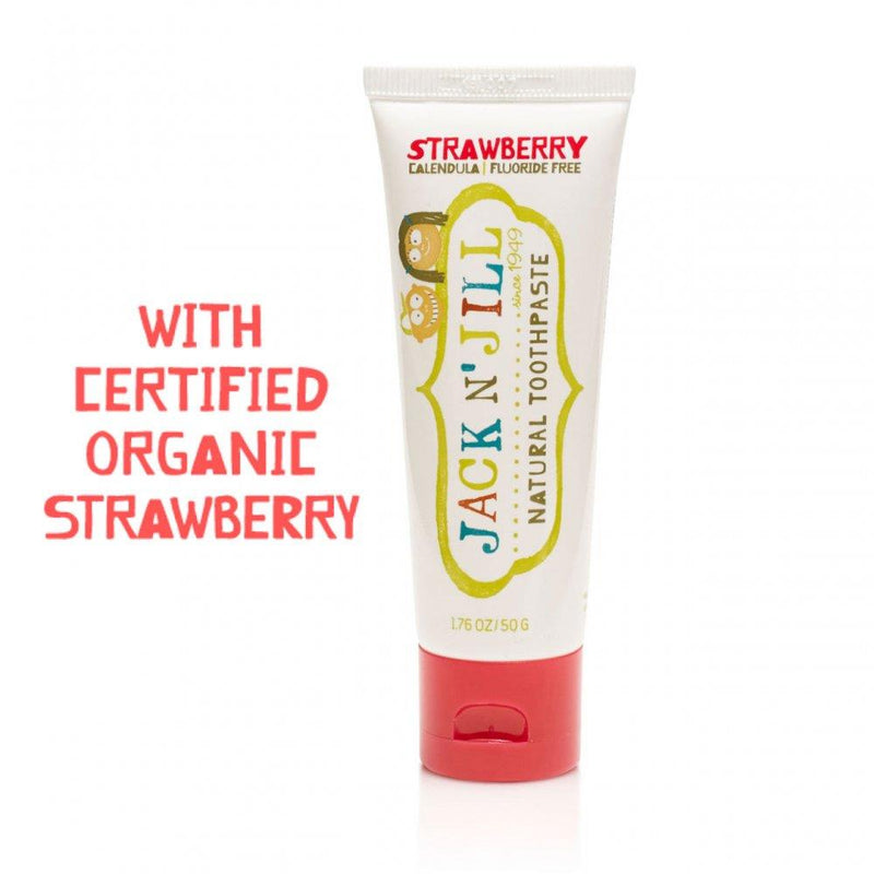 Jack 'n' Jill Natural Toothpaste Strawberry 50g - Horans Healthstore