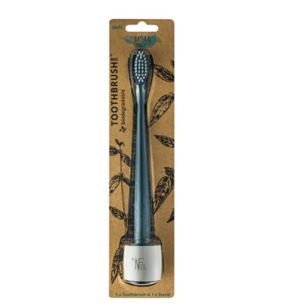 The Natural Family Co.
Bio
Toothbrush with Holder Soft - Black - Horans Healthstore
