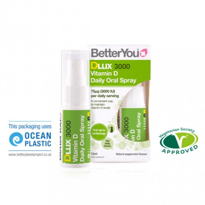 BetterYou Dlux 3000 Vitamin D Oral Spray 15ml - Horans Healthstore