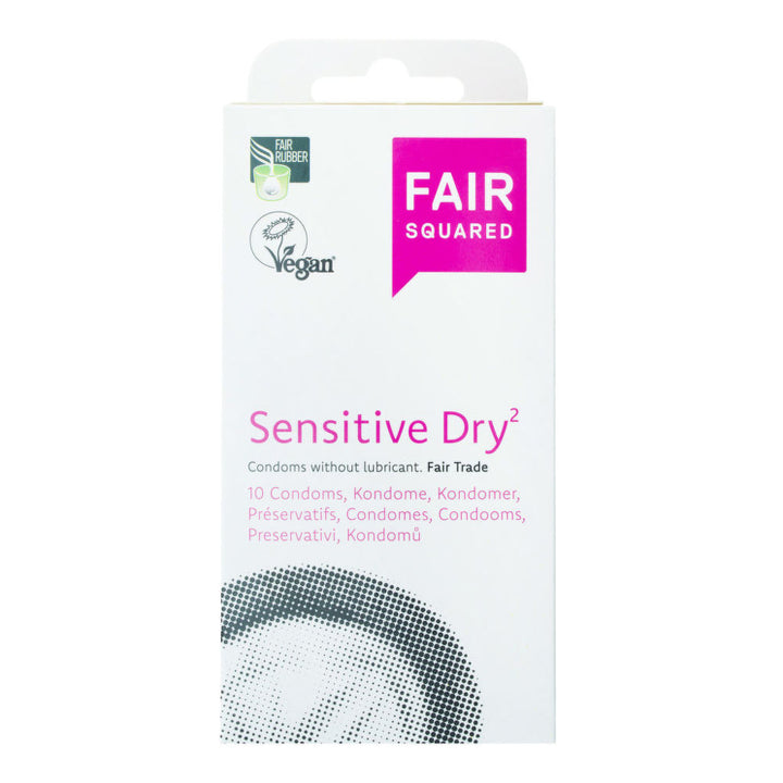 Fair Squared Condoms - Sensitive - 10pc Vegan - Horans Healthstore