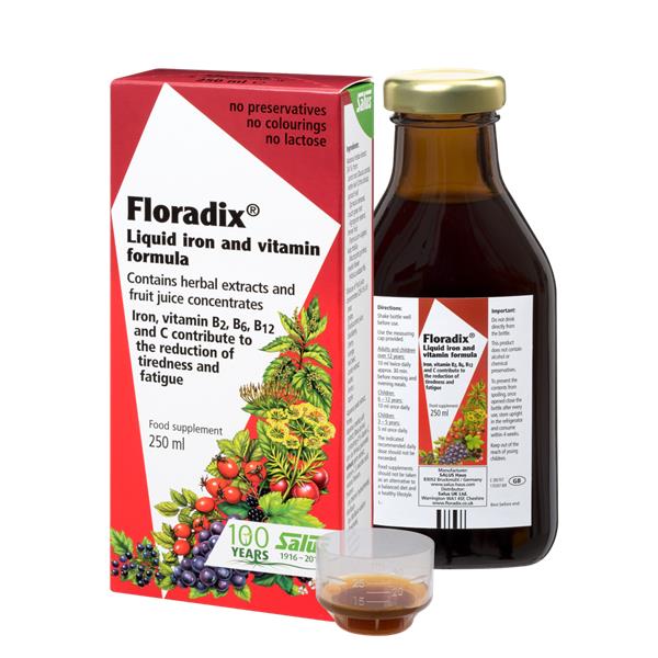 Floradix®, Liquid Iron And Vitamin Formula 250ml - Horans Healthstore