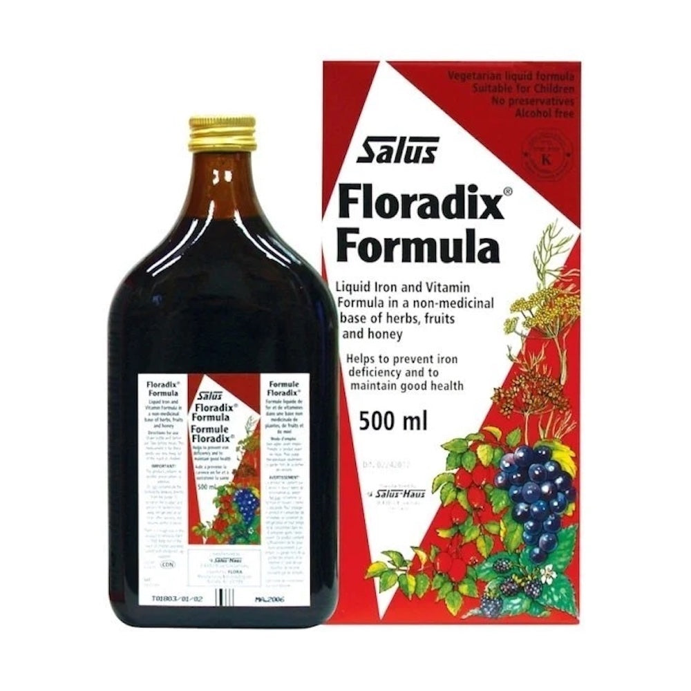 Floradix®, Liquid Iron And Vitamin Formula 500ml - Horans Healthstore