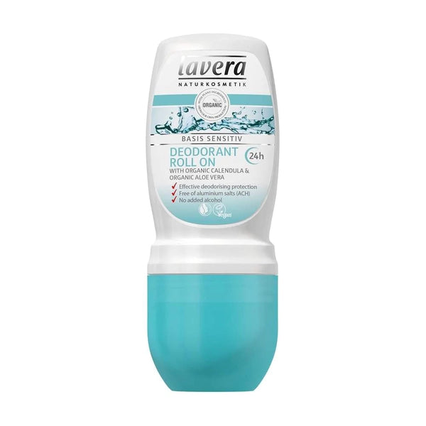Lavera Basis Sensitive Roll-On Deodorant 50ml - Horans Healthstore