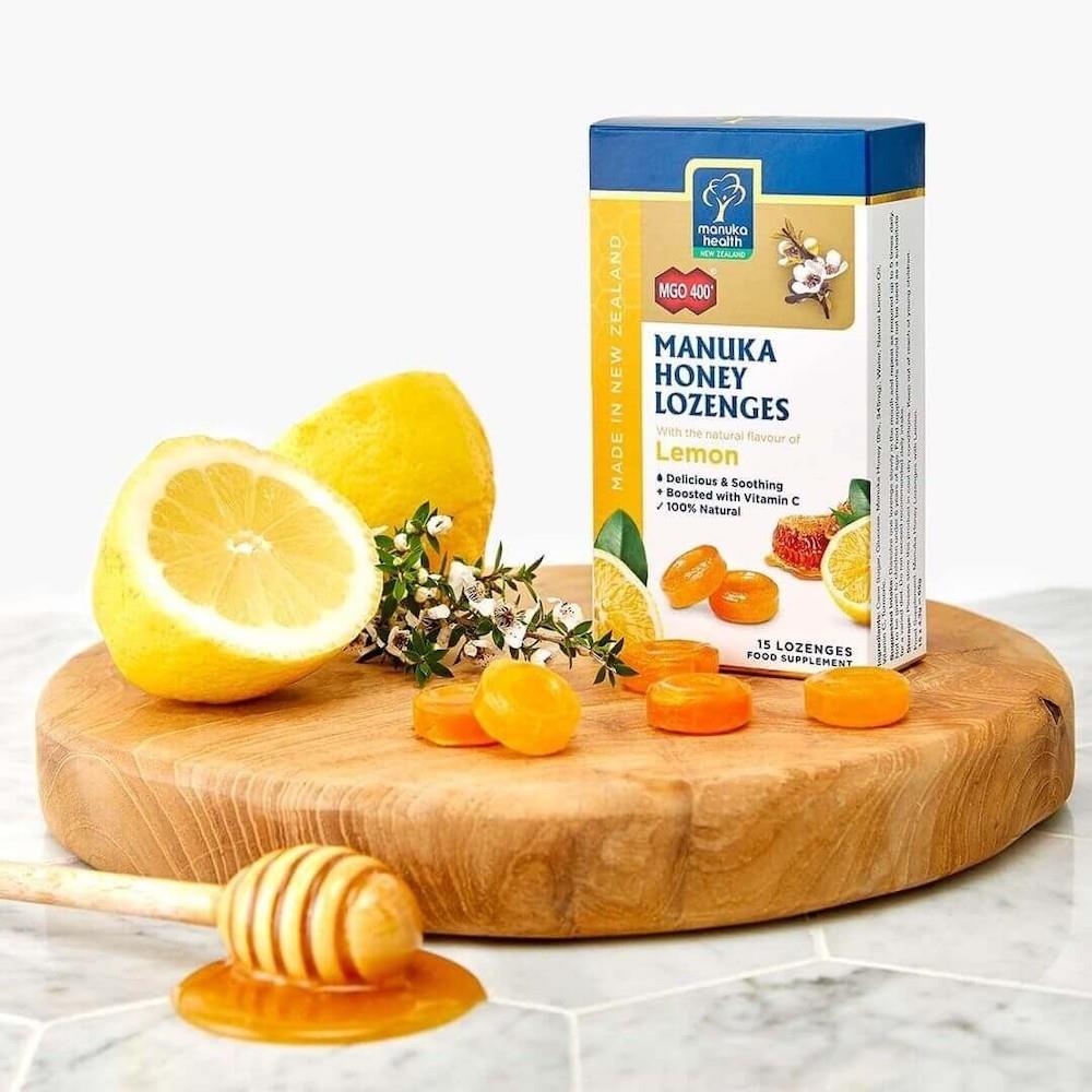 Manuka Health Honey & Lemon Drops 15's - Horans Healthstore