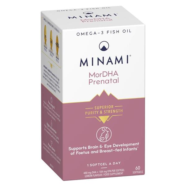 Minami® Mordha Prenatal Lemon Flavour 60 Softgels - Horans Healthstore