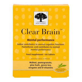 New Nordic Clear Brain™ - Mental Performance - 60 Tablets - Horans Healthstore