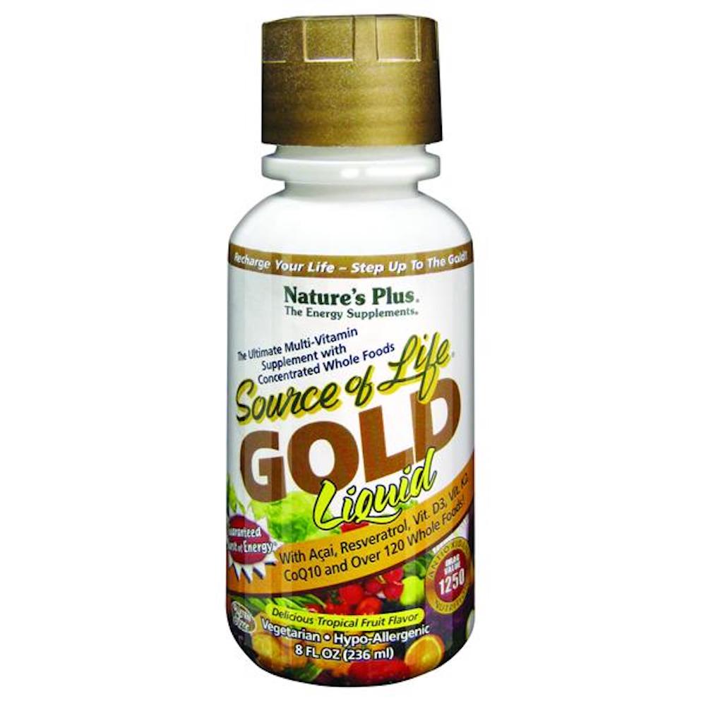 Nature's Plus - Source Of Life Gold Liquid Multivitamin 8oz Small - Horans Healthstore
