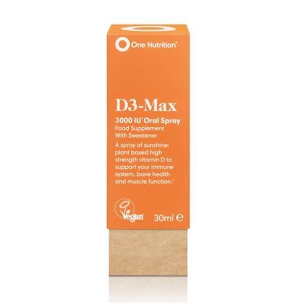 One Nutrition® D3-max 30ml 3000iu Spray - Horans Healthstore