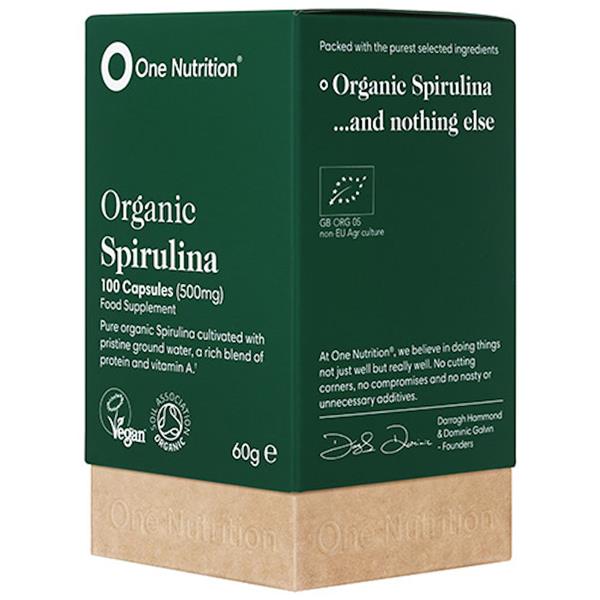 One Nutrition® Premium Spirulina - 100 Capsules - Horans Healthstore