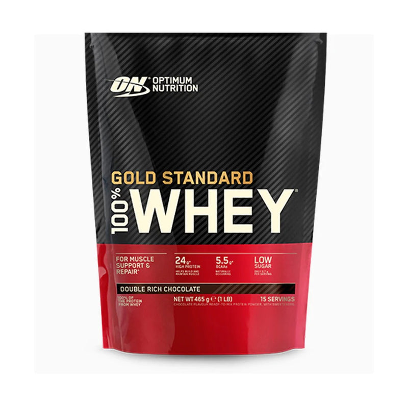 Optimum Nutrition Gold Standard 100% Whey Powder Double Rich Chocolate 450g - Horans Healthstore