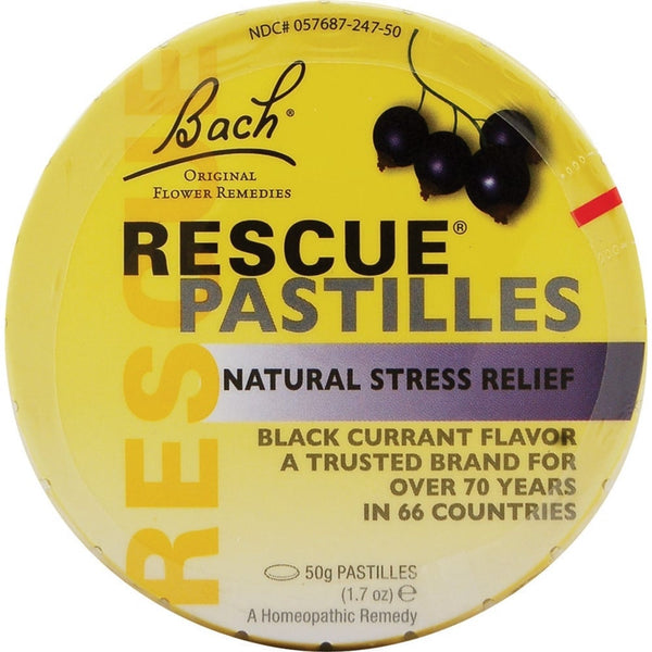 BACH Rescue Remedy Pastilles Blackcurrant 50G Horan's Healthstores