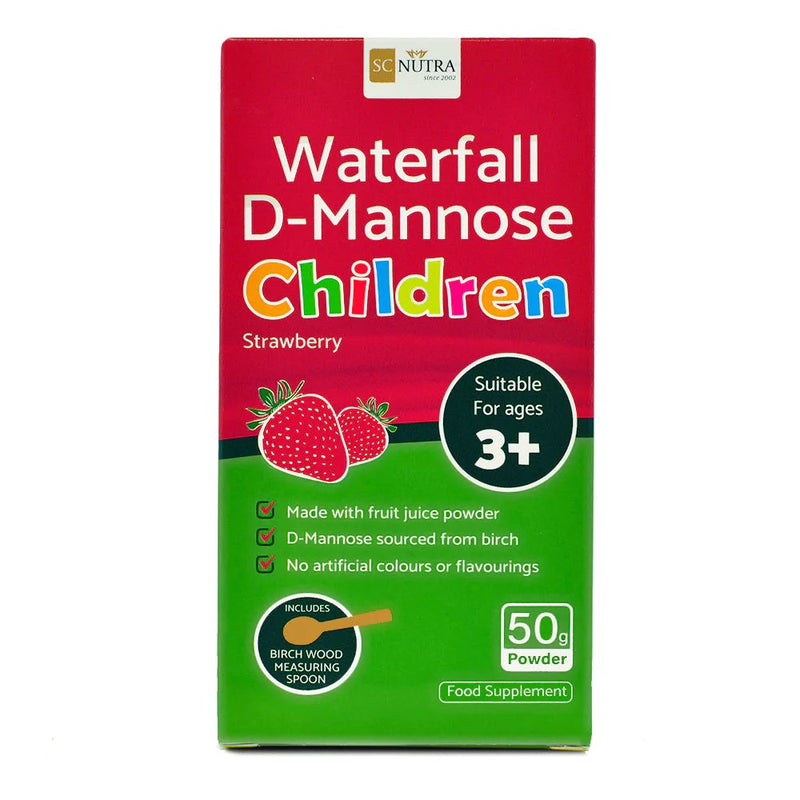 Sweet Cures Waterfall D-Mannose For Children Strawberry 50g powder - Horan's Healthstores