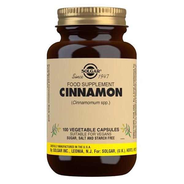 Solgar Cinnamon 500mg Vegetable Capsules - Pack Of 100 - Horans Healthstore