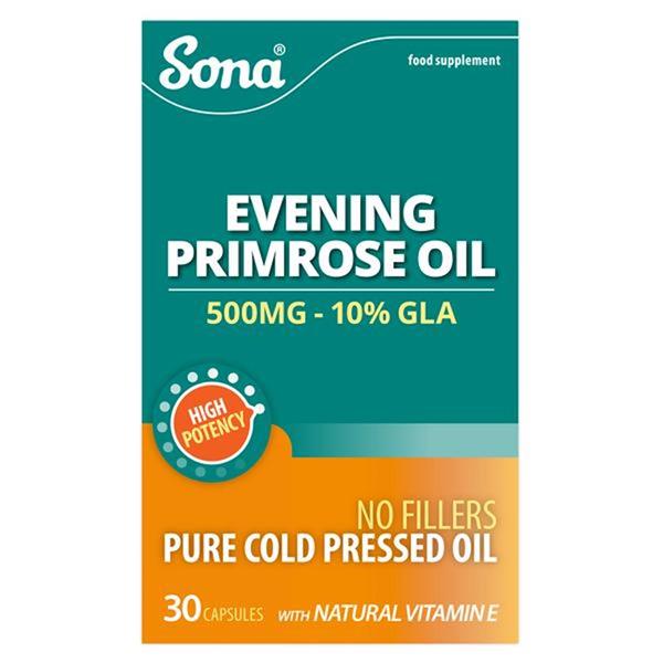 Sona Evening Primrose Oil 500mg 30s - Horans Healthstore