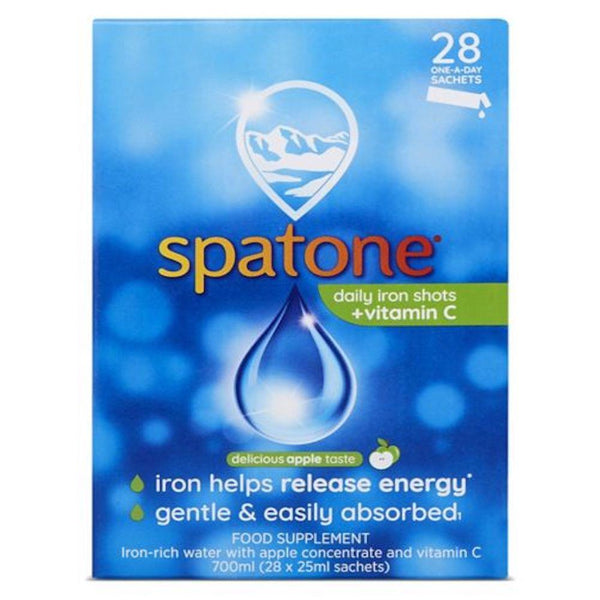 Spatone Apple Daily Iron Shots + Vitamin C 28 Sachets - Horans Healthstore