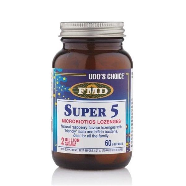 Udo’s Choice® Super 5 Microbiotic - 60 Lozenges - Horans Healthstore