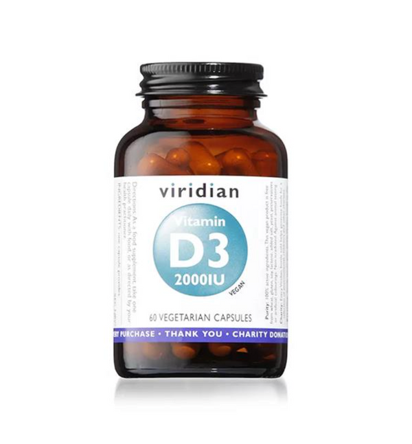 Viridian Nutrition Viridian Vitamin D3 2000Iu Veg Caps - Horans Healthstore