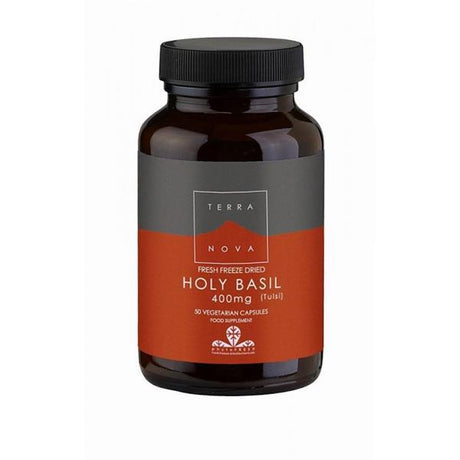 Terranova Holy Basil - Tulsi (fresh Freeze Dried) 400mg 50s - Horans Healthstore