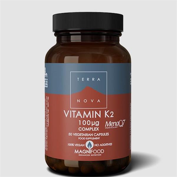 Terranova Vitamin K2 100ug Complex - 100 Vegicaps - Horans Healthstore