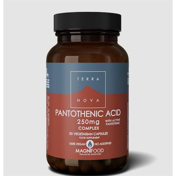 Terranova Pantothenic Acid (with Pantethine) 250mg 50s - Horans Healthstore