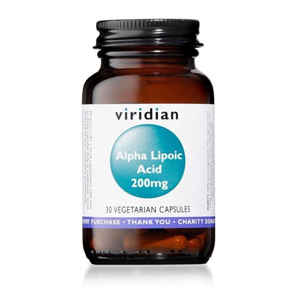 Viridian Alpha Lipoic Acid 20mg Vegcaps 30s - Horans Healthstore