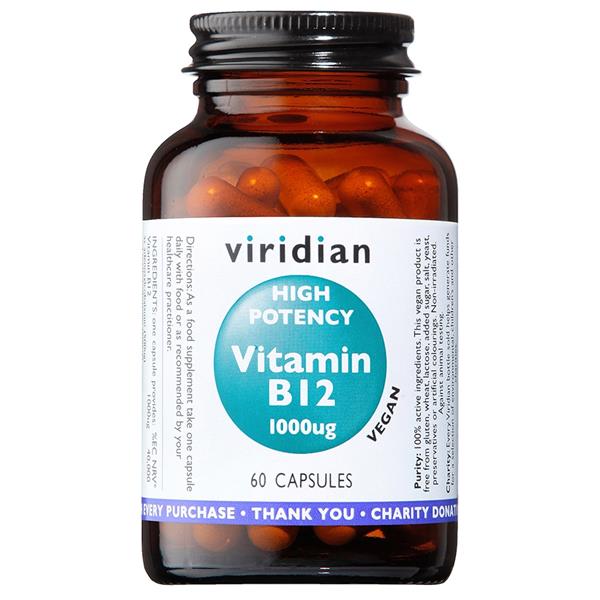 Viridian High Potency Vitamin B12 1000ug 60s - Horans Healthstore