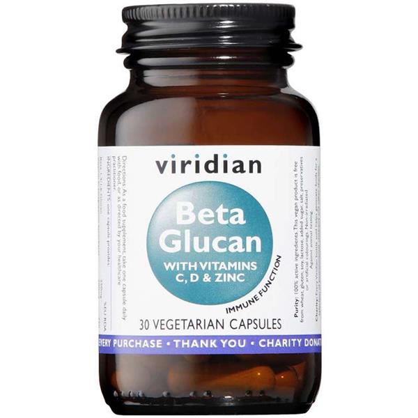 Viridian Beta Glucan 30 Veg Caps - Horans Healthstore