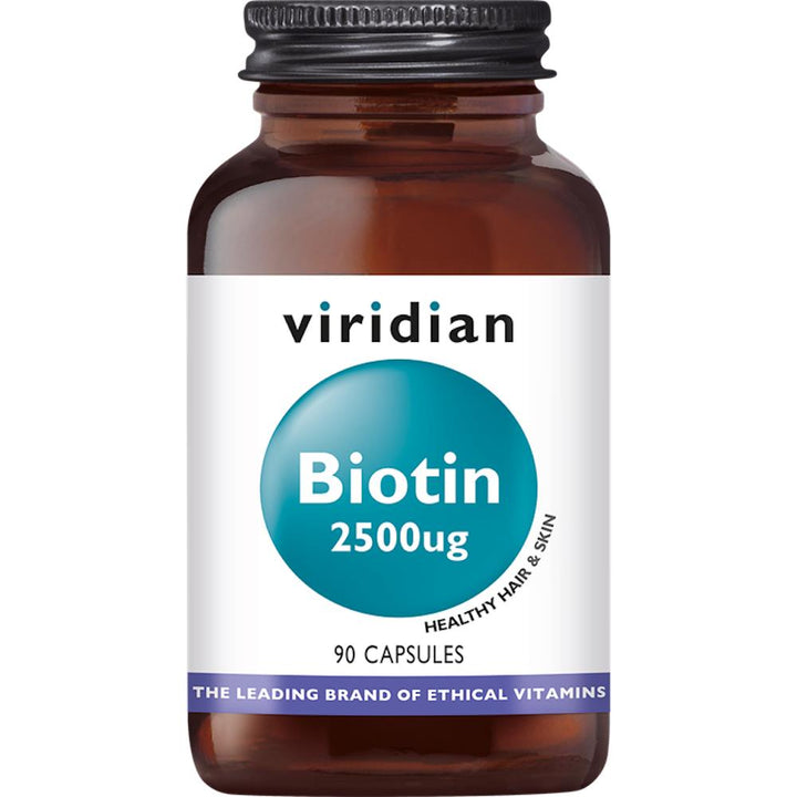 Viridian Biotin 2500 Ug (90 Capsules) - Horans Healthstore