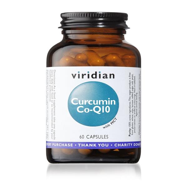 Viridian Curcumin Co-q10 Supplement (60 Capsules) - Horans Healthstore