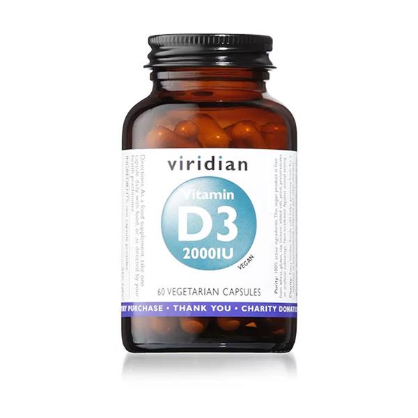 Viridian Vitamin D3 2000iu Veg Caps - Horans Healthstore