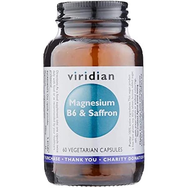 Viridian Magnesium, B6 & Saffron 60s - Horans Healthstore