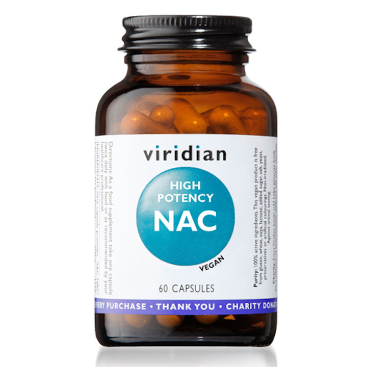 Viridian Nac High Potency 60 Capsules - Horans Healthstore