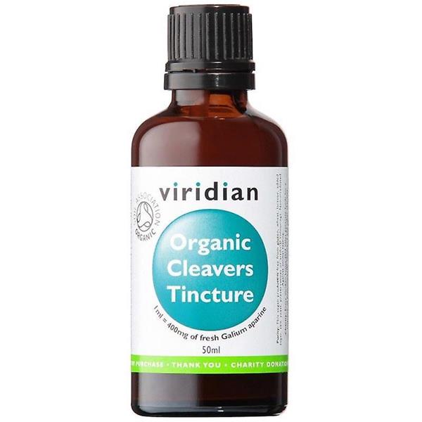Viridian Organic Cleavers Tincture 50ml - Horans Healthstore