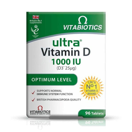 Vitabiotics Ultra Vitamin D3* 1000 Iu (25µg) 96 Tablets - Horans Healthstore